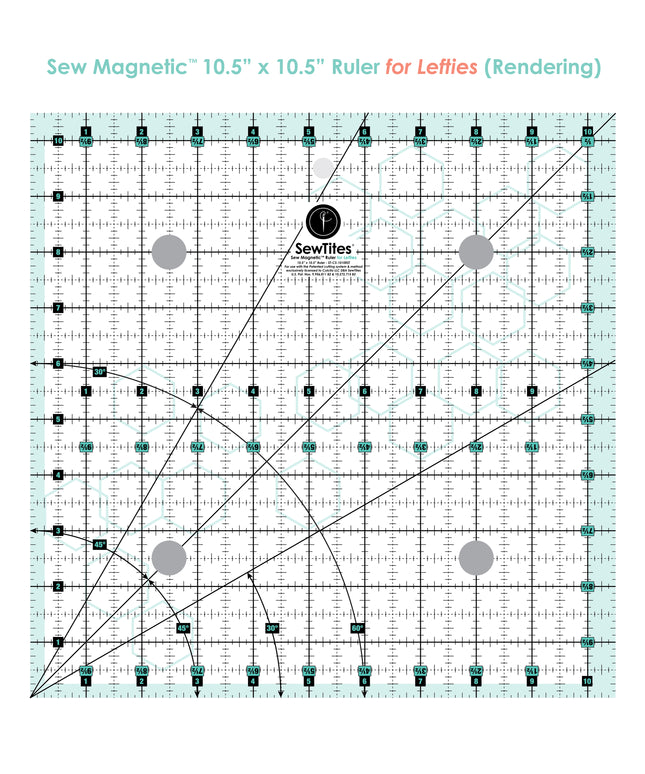 Sew Magnetic 10.5" x 10.5" Ruler