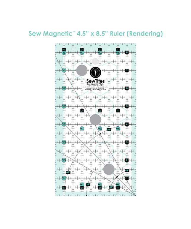 Sew Magnetic 4.5" x 8.5" Ruler