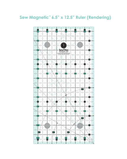 Sew Magnetic 6.5" x 12.5" Ruler